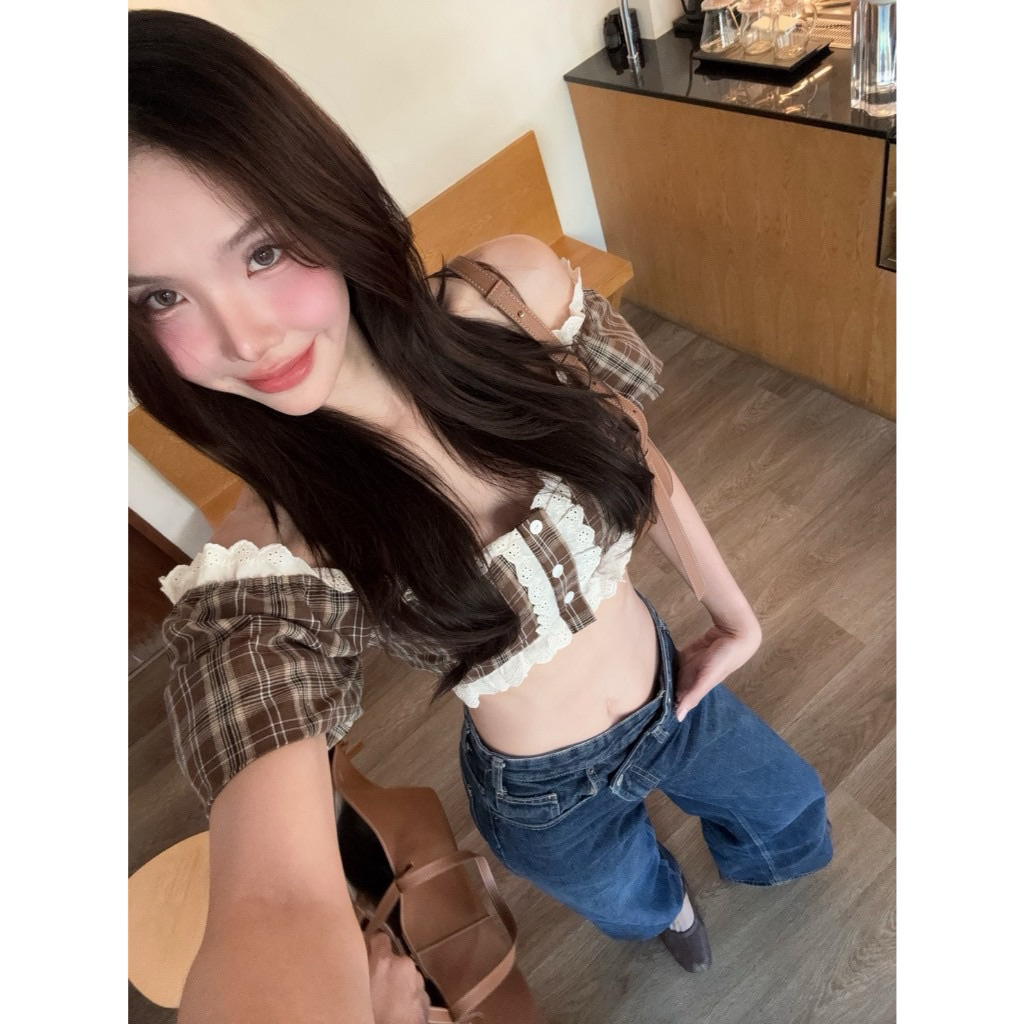 sister.rrr ลายสก็อต ใส่ 1 ครั้ง