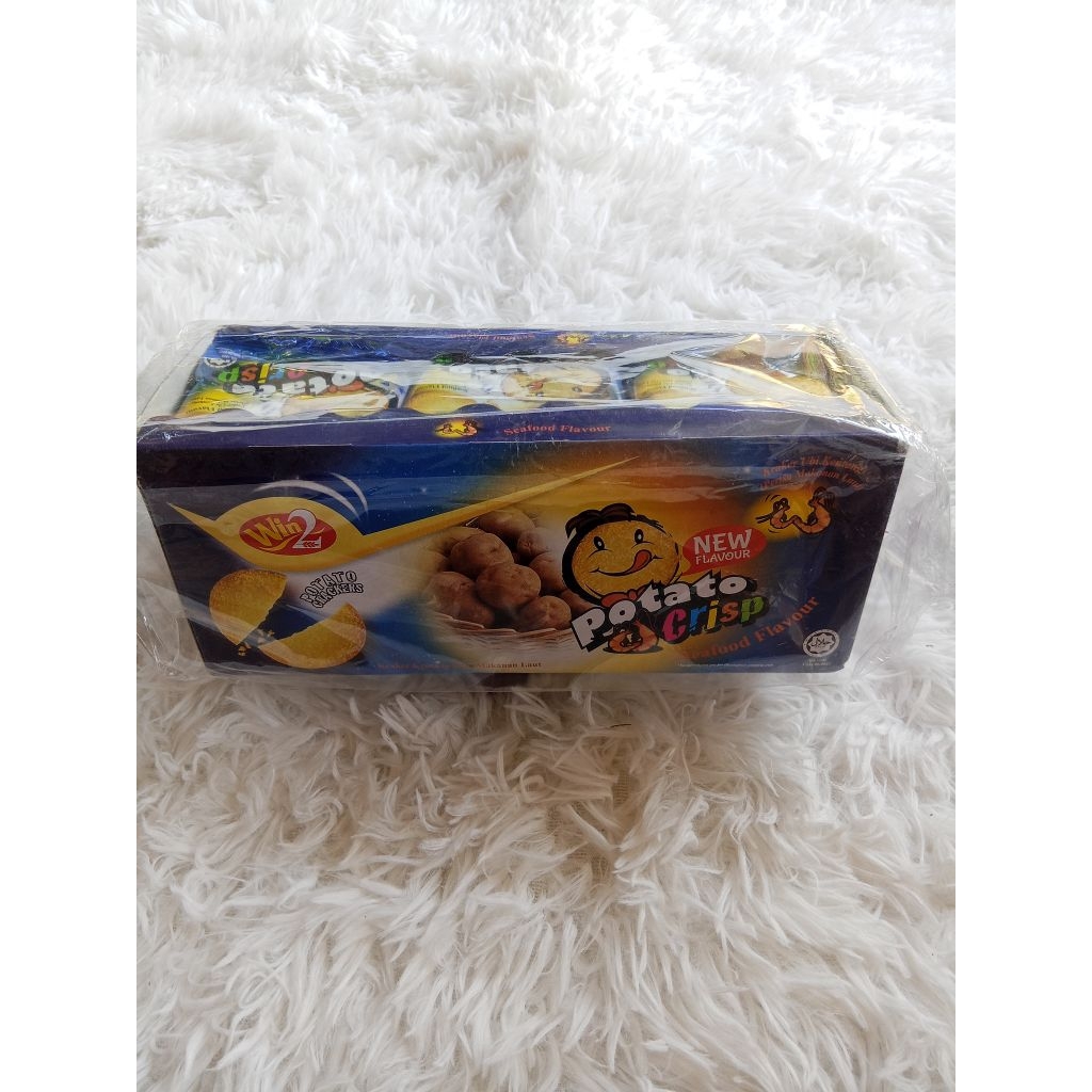 ขนมใหม่มันฝรั่ง win2 ขนมแครกเกอร์มัน ฝรั่งบางกรอบ Win2 Potato Crackers Crisp