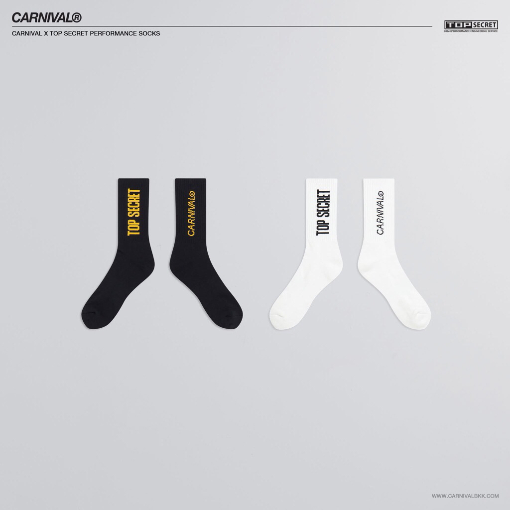 ถุงเท้า CARNIVAL x TOPSECRET