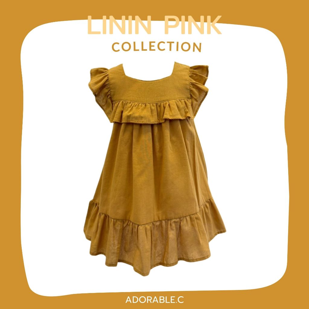 Linin/Cotton (สีเหลือง) สำหรับเด็กผู้หญิง