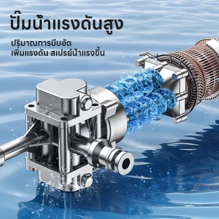 Maybuck Japan 6 in 1 ปืนฉีดน้ำทำความสะอาดรถยนต์ไร้สาย ปืนฉีดน้ำแรงดันสูง เครื่องฉีดน้ำแรงดันสูง