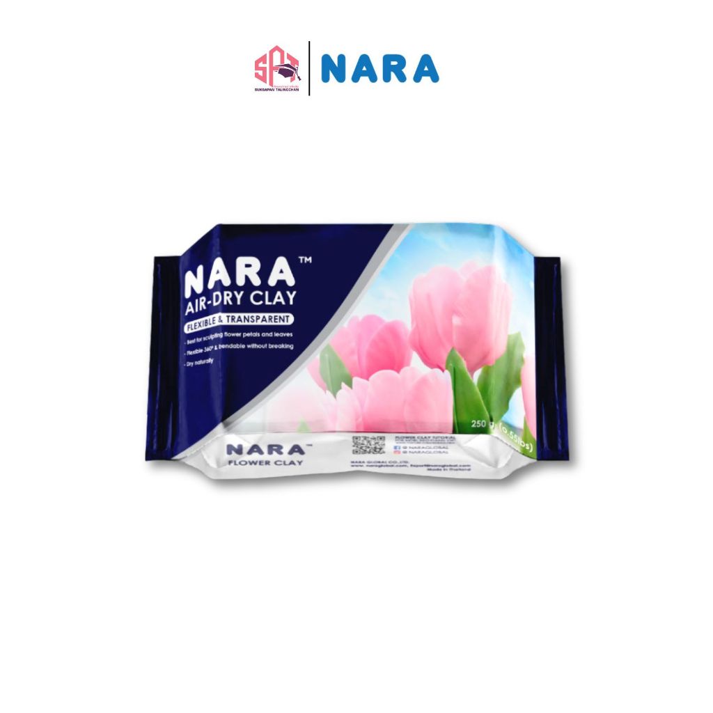 NARA ดินปั้น ดินปั้นดอกไม้ สีขาว Air Dry Clay / ชิ้น