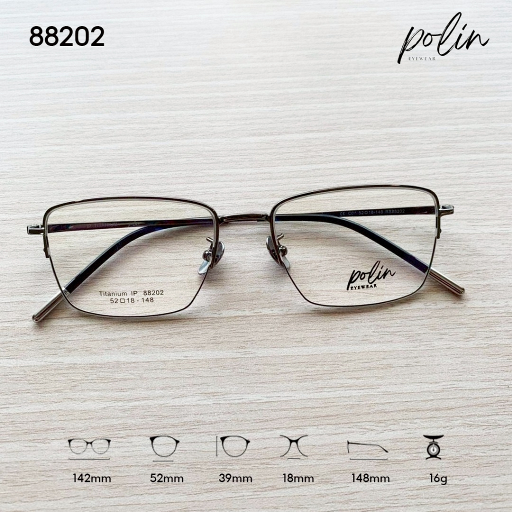 Polin إطار نظارة بيتا تيتانيوم 88202 — صورة 2