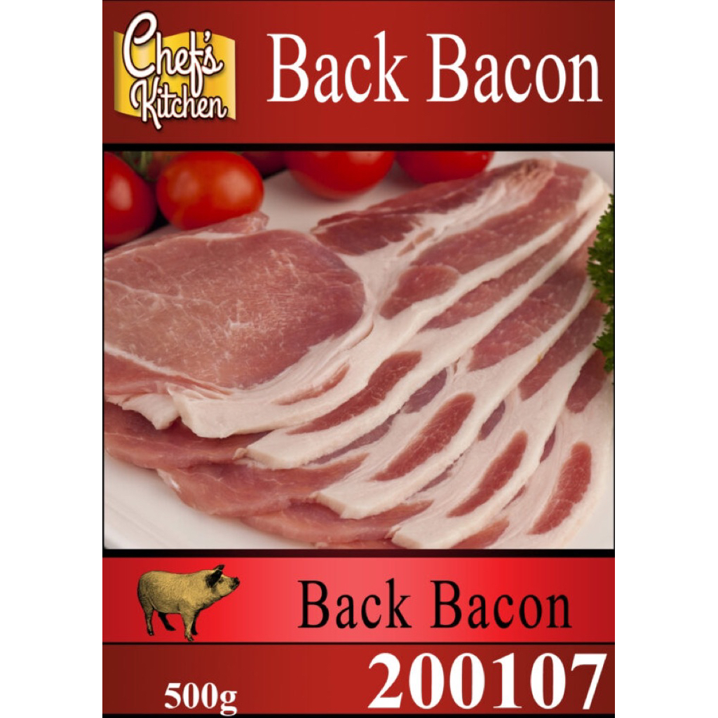 Back Bacon 500g - เบคอนเนื้อสัน500กรัม