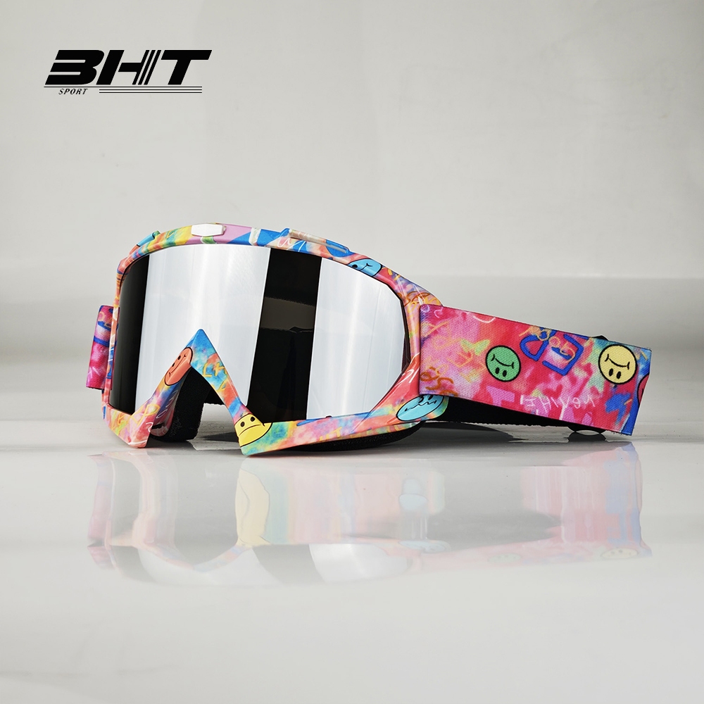 แว่นสกี ป้องกันรังสียูวี ใช้ได้ทั้งชายและหญิง สีสันสดใส สำหรับกิจกรรมกลางแจ้ง ปั่นจักรยานออฟโรด Windproof goggles