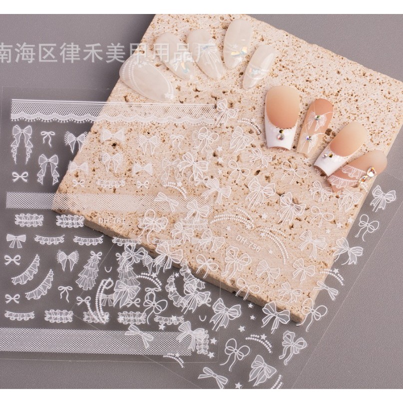 K2.[ร้านไทย] สติ๊กเกอร์โบว์ สติ๊กเกอร์ลูกไม้ สติ๊กเกอร์ผีเสื้อ งานสวย งานเจ้าสาว