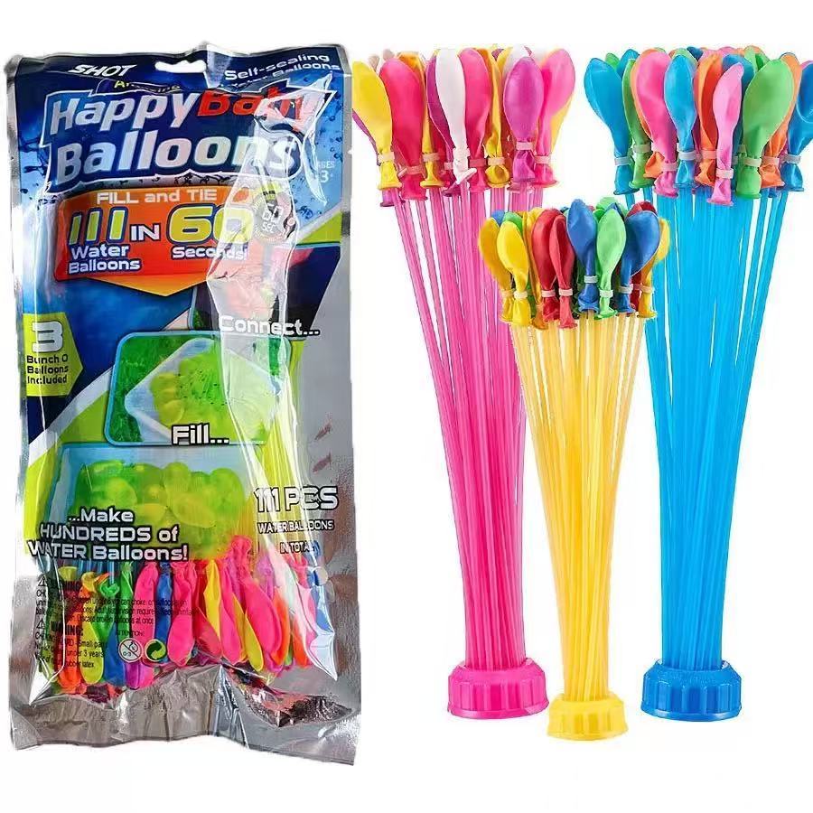 💦พร้อมส่ง🏖 ลูกโป่งน้ำ ลูกลูกโป่งน้ำ ลูกโป่ง มาพร้อมหัวต่อก็อกน้ำ Water Balloons ของเล่นเด็ก ของเล่นกลางแจ้ง เกมส์ครอ