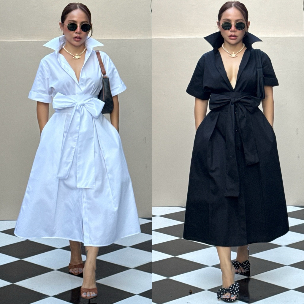 Bright by Aruna:เดรสเชิ้ตแขนสั้น “STRUCTURED  DRESSSHIRT NO.5