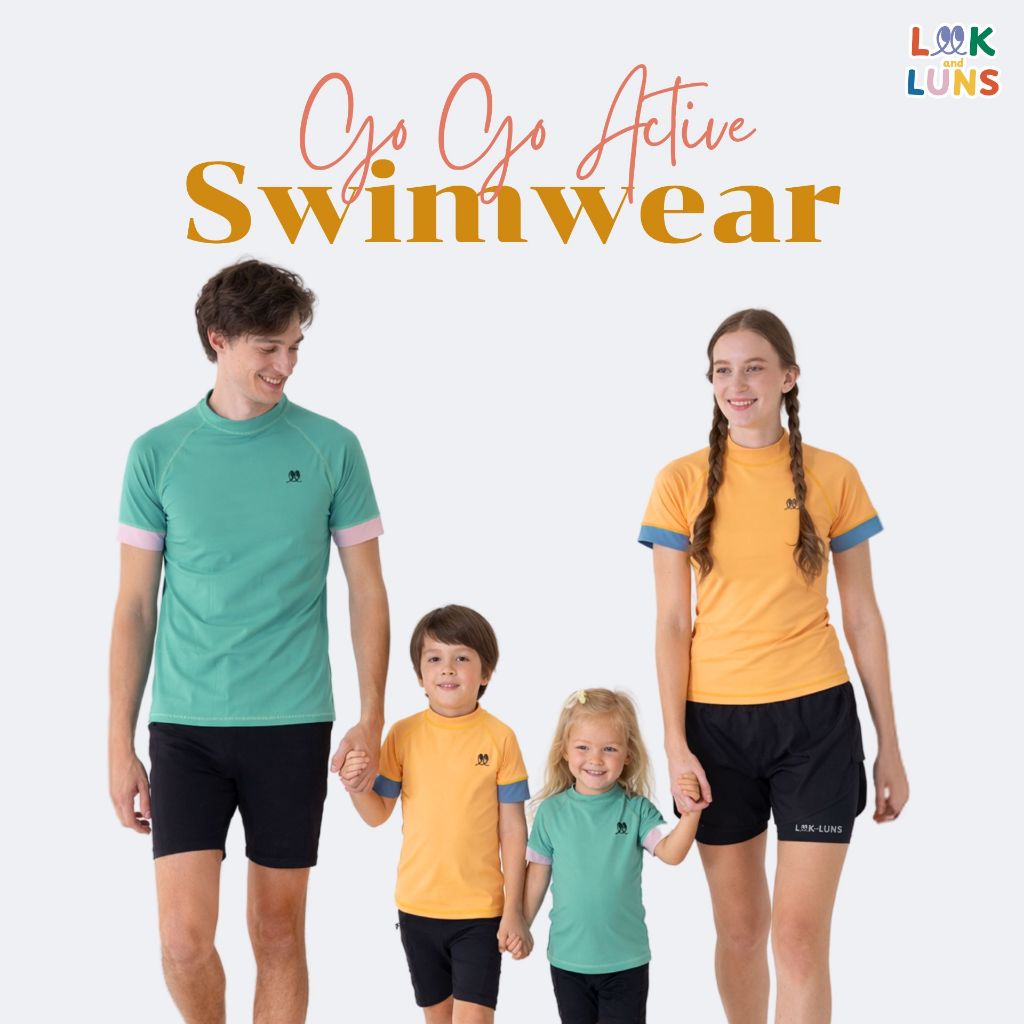 Mama Mood ชุดว่ายน้ำ รุ่น Go Go Active ชุดว่ายน้ำครอบครัว Swimwear Set by Look and Luns