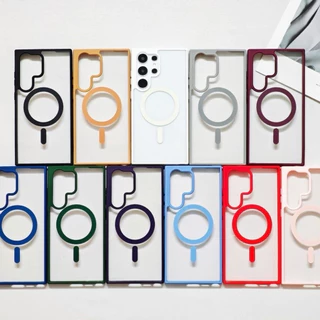 เคสใส ขอบสี สำหรับ SAMSUNG A06 A07 A17 A36 A37 A55 A56 A57