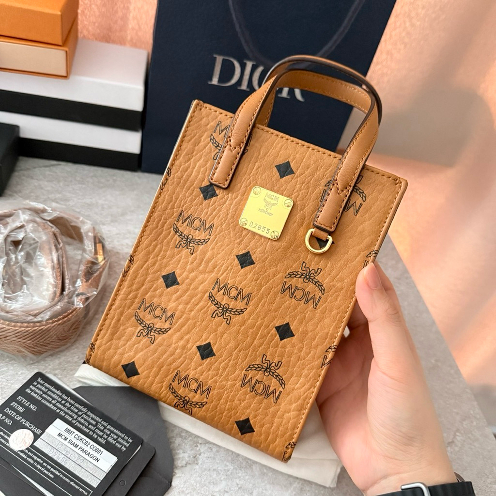 Kept Mcm klassik visetos x mini tote bag