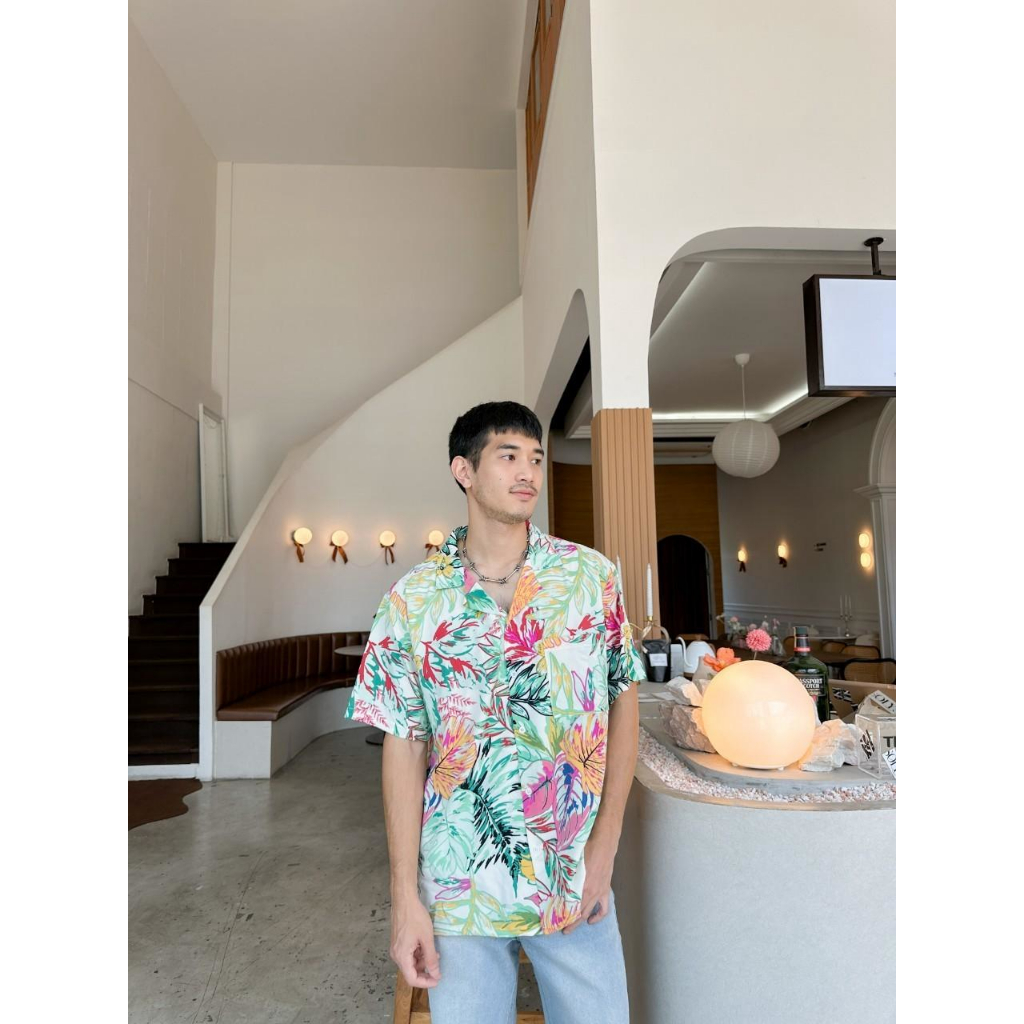 ❤ พร้อมส่งจ้า ❤ เสื้อฮาวายเด็ก เสื้อฮาวายผู้ใหญ่ เสื้อคู่รัก เสื้อครอบครัว ผ้านุ่ม เนื้อละมุน ไม่ร้อน ใส่สบาย เนื้อดีมาก ราคา ถูกที่สุด ดีลบีเคเค แกลเลอรีภาพที่ 5