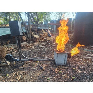 ชุดจุดน้ำมันเครื่องเก่า พร้อมพัดลมหอยโข่ง มีสองระบบใน1ชุด แล…