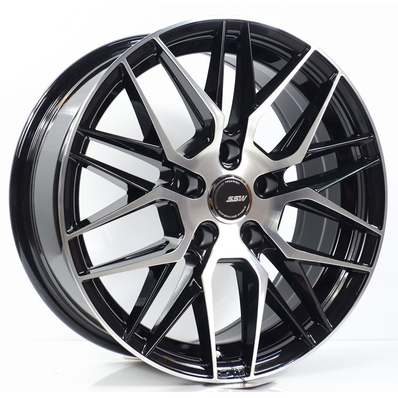 ล้อแม็ก SSW Vorsteiner S348 ขอบ 16นิ้ว 5รู114.3 ดำหน้าเงา กว้าง7นิ้ว ET35 (ราคา4วง)