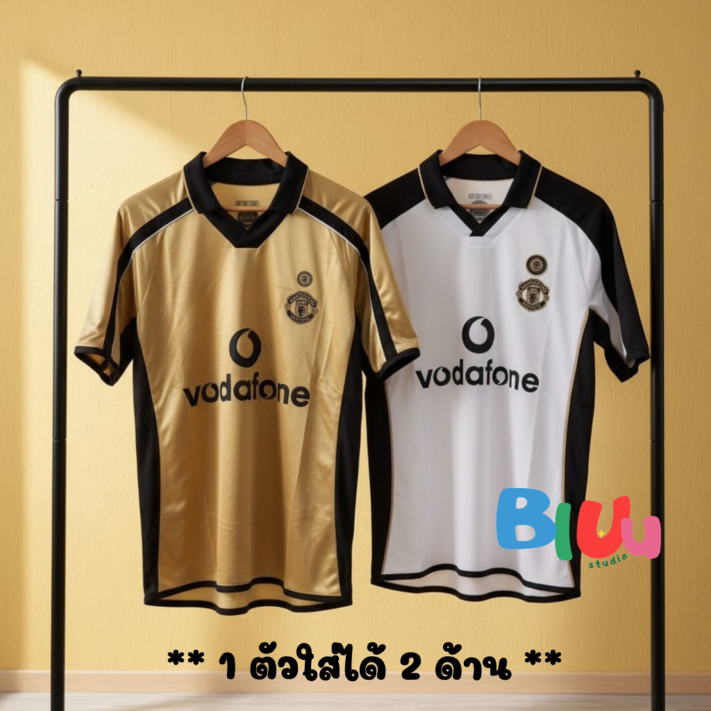 เสื้อฟุตบอลย้อนยุค Retro llมuยู สเปเชี่ยล 100 ปี 1902-2002 (3A) พร้อมเบอร์ชื่อนักเตะ