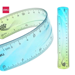 Deli ไม้บรรทัดเยลลี่ "Twist Me" No.H20A (Flexible Ruler) ขนาด 20 ซม. (8 นิ้ว) ราคาต่อ 1 อัน คละสี