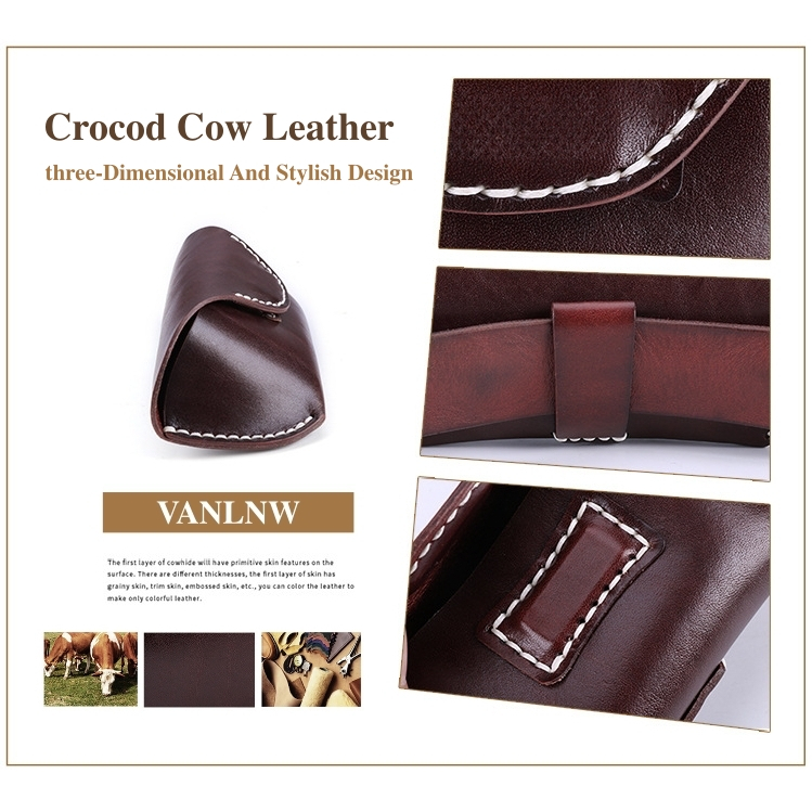 กล่องแว่นตาคาดเอว Handmade design by japan ( หนังวัวแท้ 100% ) กล่องแว่นตาพกพา ซองใส่แว่นตาคาดเข็มขัด ซองหนังใส่แว่นตา