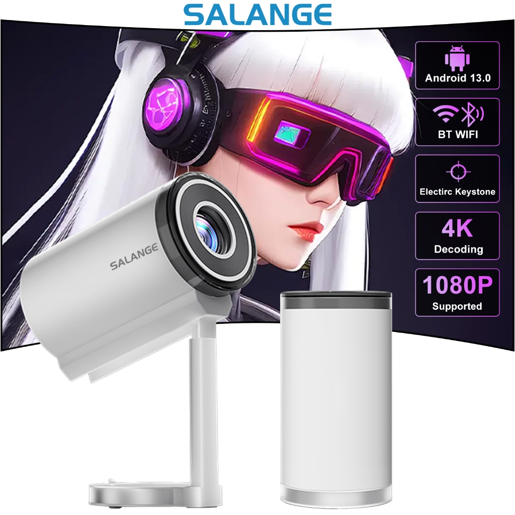 【SALANGE】 X5G มินิโปรเจคเตอร์ 4K โปรเจคเตอร์ projector mini Android TV โฟกัสอัตโนมัติ หมุน360°