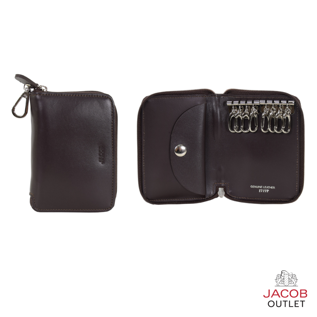 JACOB กระเป๋าใส่กุญแจ พร้อมห่วงคล้อง รุ่น 1717P