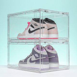 WISE กล่องวางรองเท้า คุณภาพสูง PP  ชั้นวางรองเท้า โปร่งใส กล…