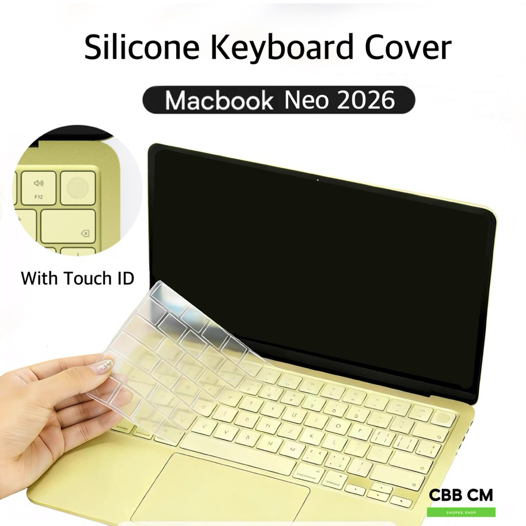 Silicone Keyboard For New MacBook Neo 13 2026 A18 Pro A3404 With Touch ID TPU THAI/ENG