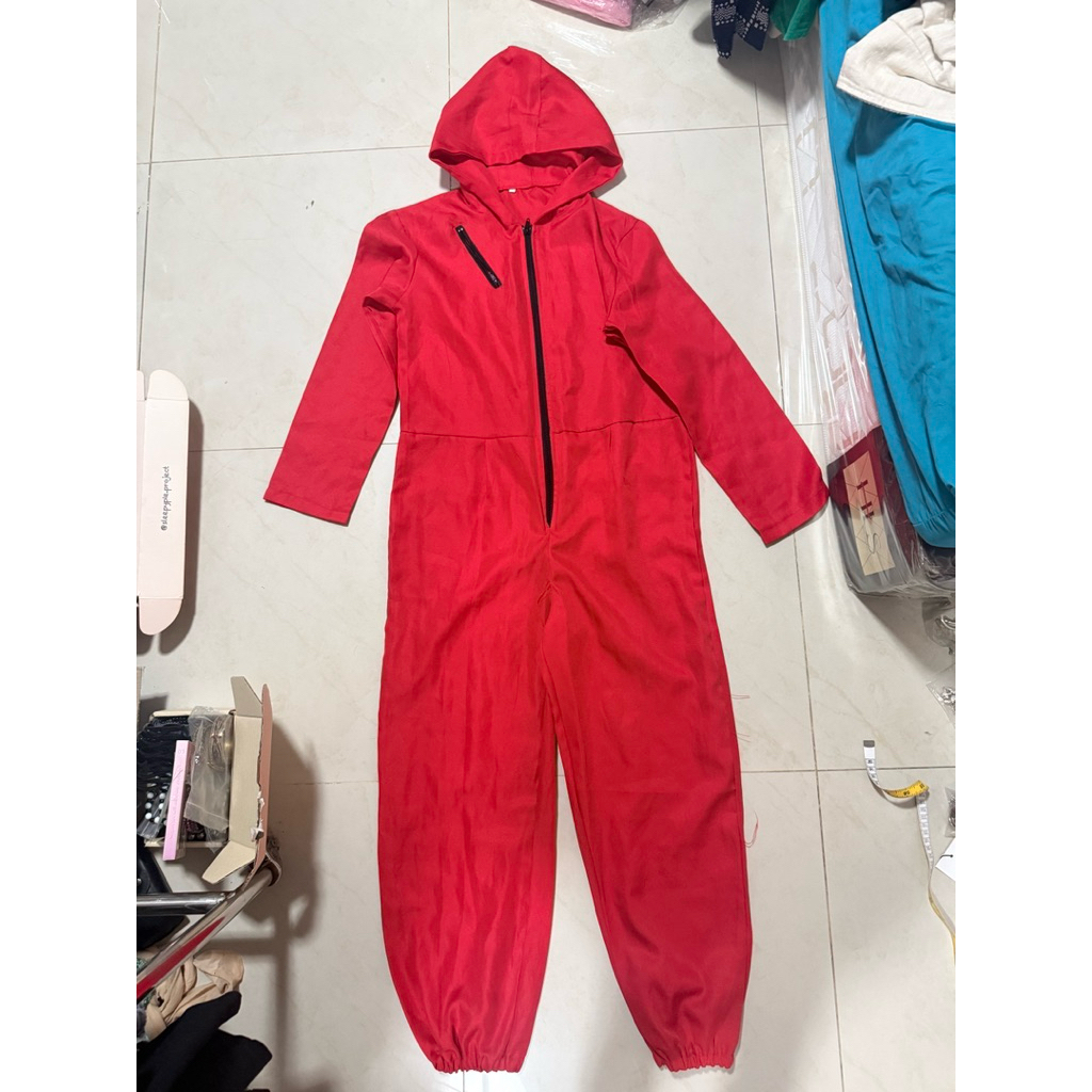 ชุดจั๊มแดงมีฮู้ด money heist S