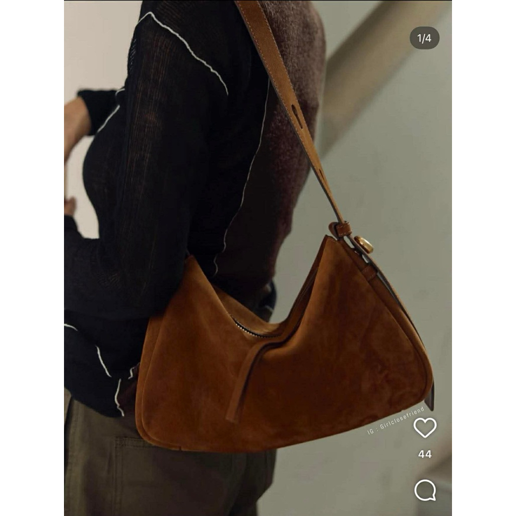 ROMY SUEDE SHOULDER BAG