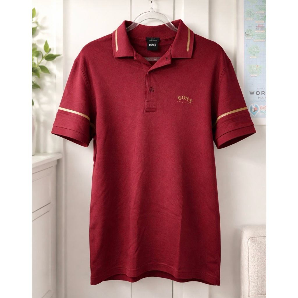 ส่งต่อเสื้อคอปก hugo BOSS ของแท้ 100% สภาพใหม่