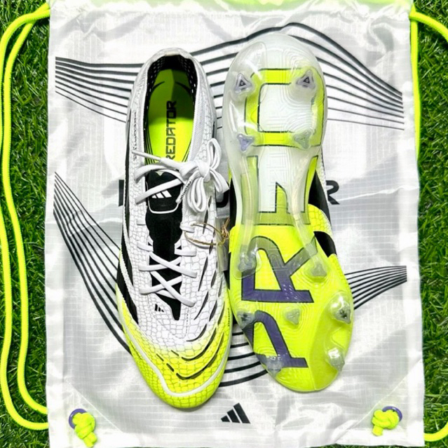Adidas Predator 25 Elite FG (สีขาวxเขียว)