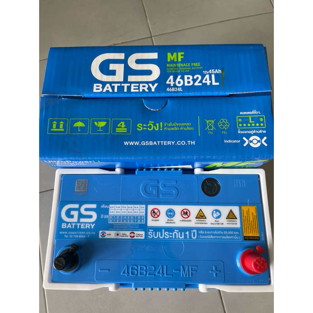 แบตเตอรี่รถยนต์รุ่น 46B-24L/R 12v 45Ah cca421