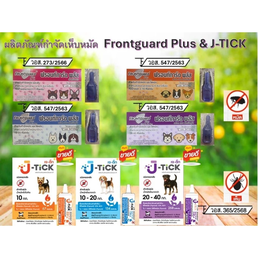 Frontguard plus spot on ฟรอนท์การ์ด พลัส สุนัขและแมว