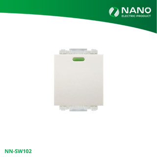 NANO สวิทซ์ 1 ทาง ขนาด 1.5 ช่อง (แบบมีพรายน้ำ) Classic serie…