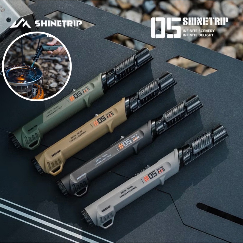 🔥พร้อมส่งทันทีใน24ชม.🔥Shinetrip ไฟแช็กเติมแก๊ส a566 หัวไฟฟู่ หัวหมุนได้90 องศา ปรับความแรง มีเซฟตี้