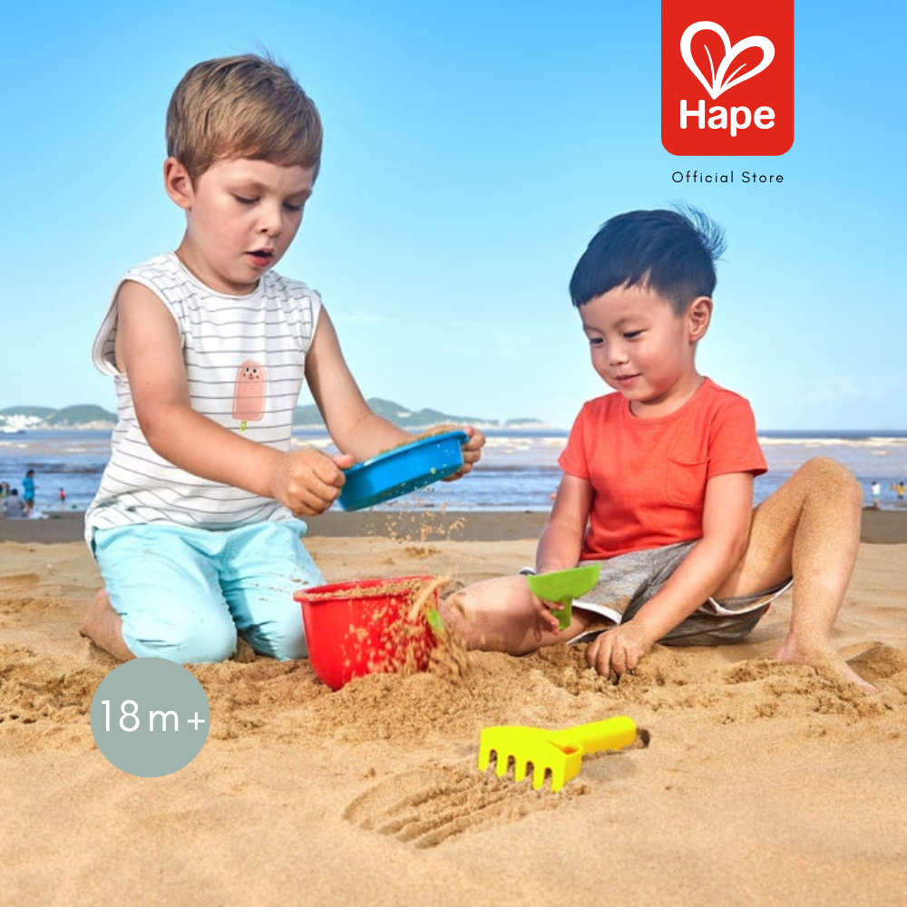 Hape - Beach Basics ของเล่นทรายเบสิก 4 ชิ้น 18m+ รูปที่ 7