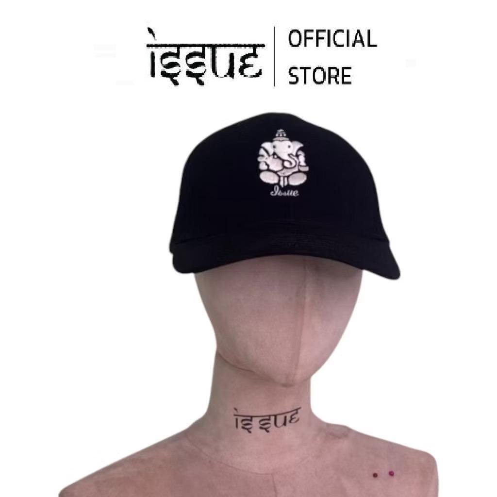 หมวกเเก๊ปISSUE SS23GANESHA BASEBALL CAP ขาว-ดำ