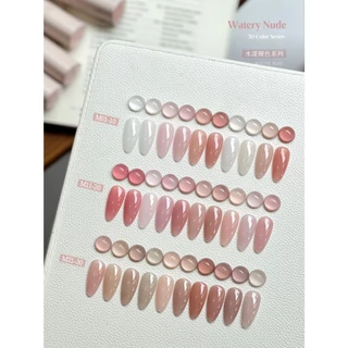 [แยกขวด] สีเจลไซรัปสุขภาพดี ROUNI Watery Nude