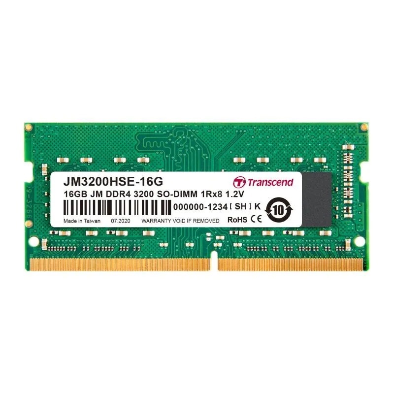 แรม RAM NOTEBOOK DDR4/3200 16GB TRANSCEND 16GB BUS3200 (JM3200HSE-16G) ประกัน LT