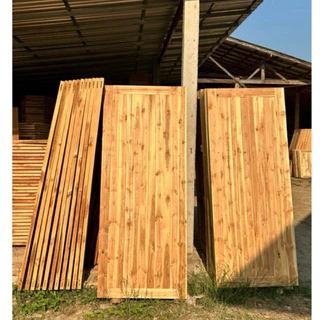 ประตูไม้สัก วงกบไม้สัก เกรดเอ ประตูบานทึบ70x180,70x200,80x180,80x200,90x180,90x200,100x180,100x200บานสายฝน ไม้สักแท้