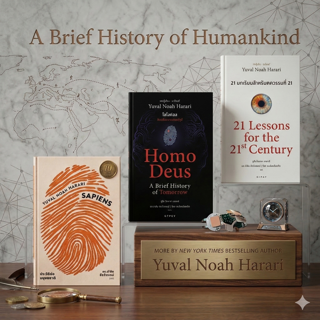 [ซื้อในไลฟ์ลด 100] หนังสือดีแห่งศตวรรษที่ 21 ชุดพิเศษ (Sapiens, Homo Deus, 21 Lessons) (ชุดรวม3เล่ม)