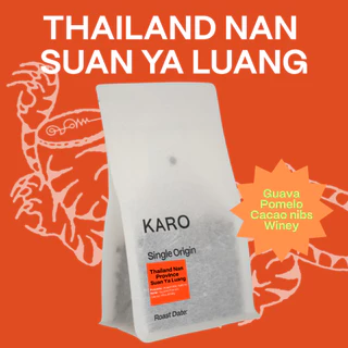 Karo Single Origin Coffee beans - เมล็ดกาแฟ Nan Province Suan Ya Luang คั่วอ่อน