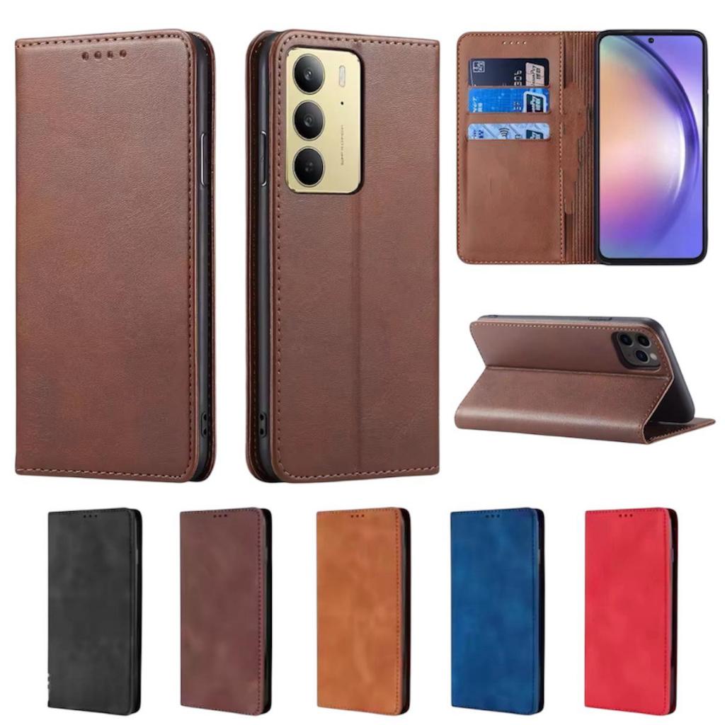 เคสฝาพับ กระเป๋าหนัง เปิดปิด สำหรับ Oppo Realme C75 C75X / Realme C71 / Realme 14X เคสกันกระแทก มีช่