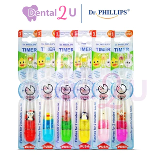 แปรงสีฟันเด็ก Dr.Phillips มีไฟกระพริบจับเวลาแปรงฟัน 2 นาที น่ารักมากๆ มี 2 รุ่น มีน้ำด้านในและไม่มีน้ำ