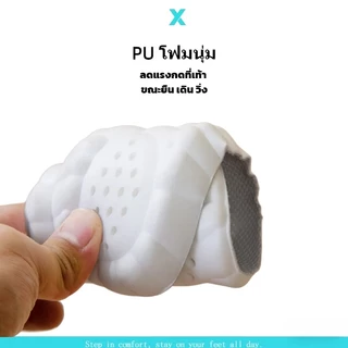 【ซื้อ 2 คู่ คุ้มกว่า】แผ่นรองเท้ากีฬานุ่ม บรรเทาปวดเท้า ระบายอากาศดี ไม่อับชื้น ดูดซับแรงกระแทก