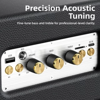 GOOJODOQ Ab4098 ลำโพง Bluetooth 5.3 3600mah ลําโพงพกพา สเตอริโอ 2 ช่อง เสียงเบส พร้อมไมโครโฟน 2 ตัว