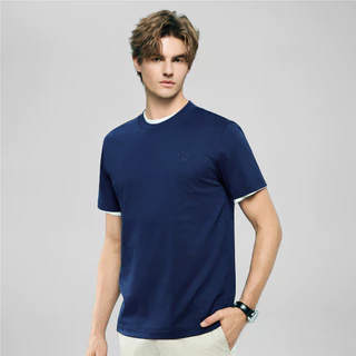 GIORDANO เสื้อยืดผู้ชาย Men's Slim Liquid Touch Tee 01026802