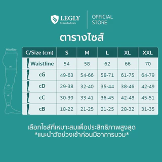 LEGLY ถุงน่องเส้นเลือดขอด เหนือเข่า สีดำ เปิดปลายเท้า ถุงน่องแรงดันทางการแพทย์ Class 1/2/3