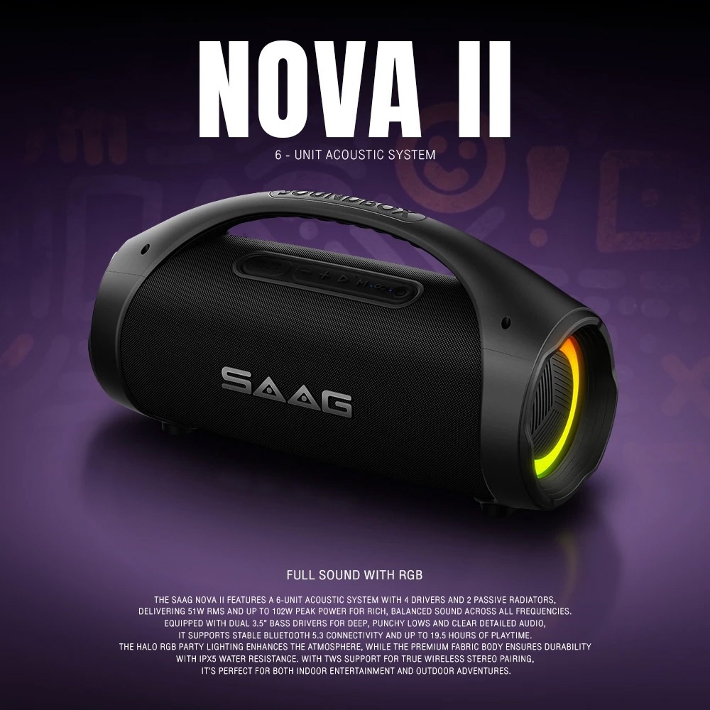 SAAG NOVA II ลำโพงบลูทูธ