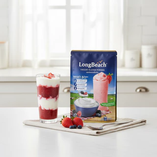 ลองบีช ผงโยเกิร์ต ขนาด 400 กรัม LongBeach Yogurt Powder size 400g.