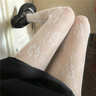 Novvia 🎀พร้อมส่งในไทย🧦ถุงน่องตาข่ายแฟชั่นสตรี น่ารัก เซ็กซี่ สไตล์โลลิต้าของญี่ปุ่น การออกแบบลูกไม้กลว COD