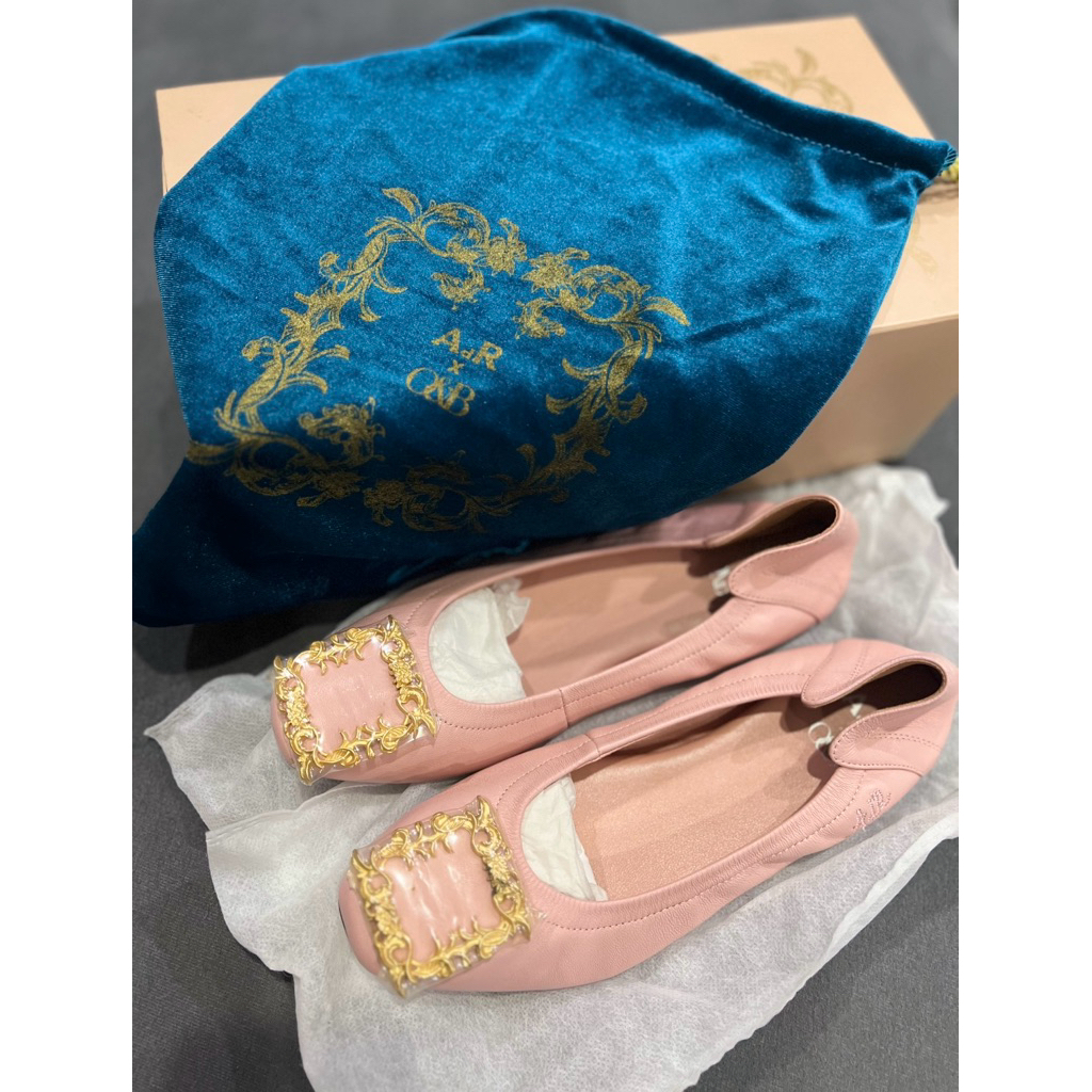 O&B รองเท้า OandB สีชมพูคอลเก่า